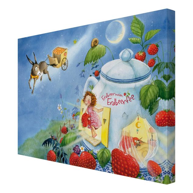 Cuadros en lienzo Little Strawberry Strawberry Fairy - Donkey Casimir