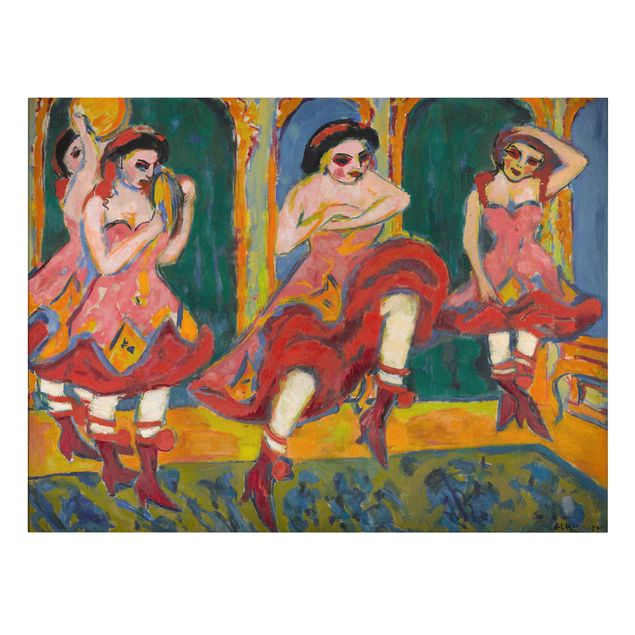 Láminas de cuadros famosos Ernst Ludwig Kirchner - Czardas Dancers