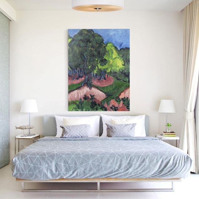 Estilos artísticos Ernst Ludwig Kirchner - Landscape with Chestnut Tree