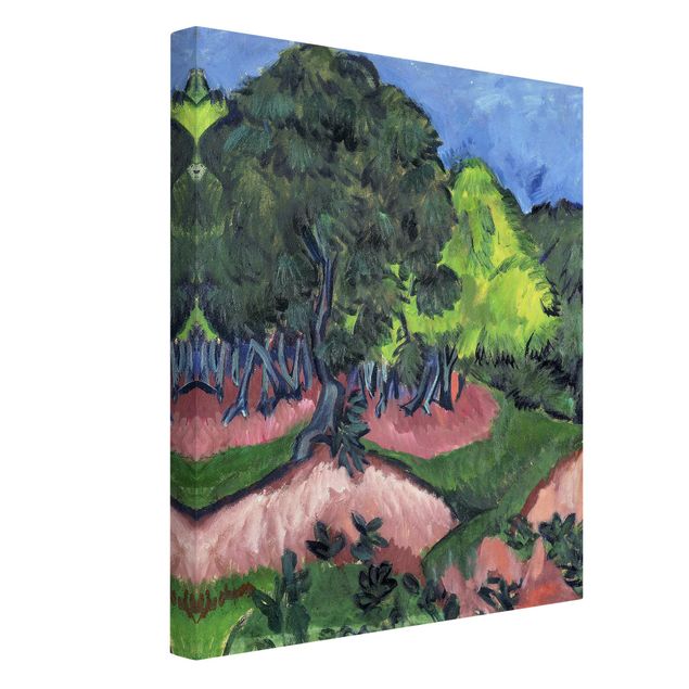 Cuadros de árboles Ernst Ludwig Kirchner - Landscape with Chestnut Tree