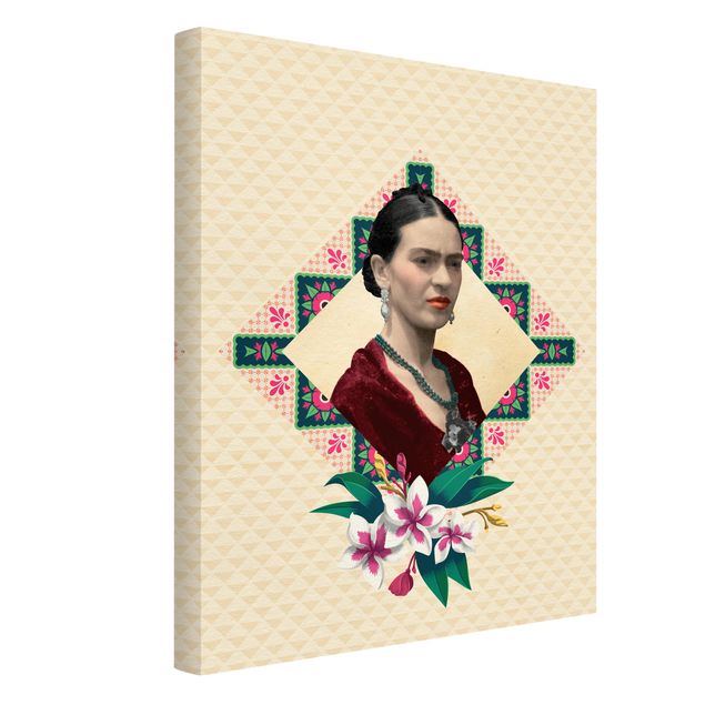Cuadros de plantas Frida Kahlo - Flowers And Geometry