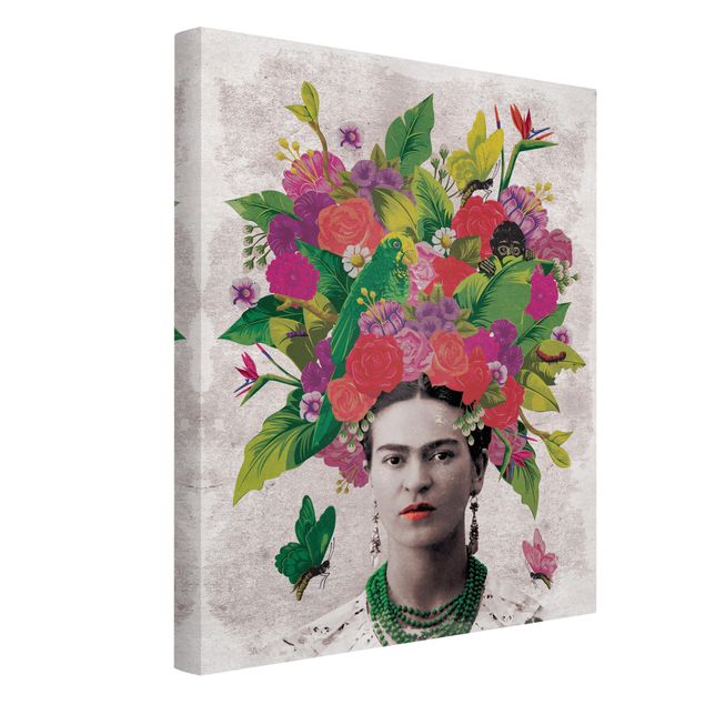 Cuadros de plantas Frida Kahlo - Flower Portrait