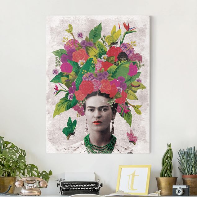 Decoración cocina Frida Kahlo - Flower Portrait