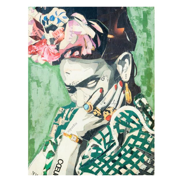 Cuadros de retratos Frida Kahlo - Collage No.3