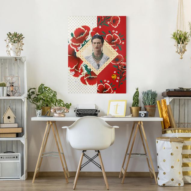 Decoración cocina Frida Kahlo - Poppies