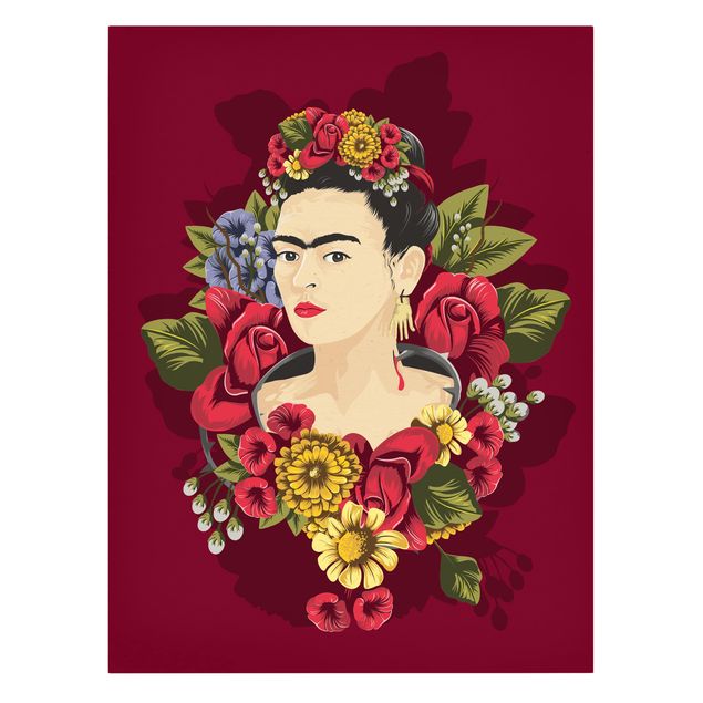 Cuadros de plantas Frida Kahlo - Roses