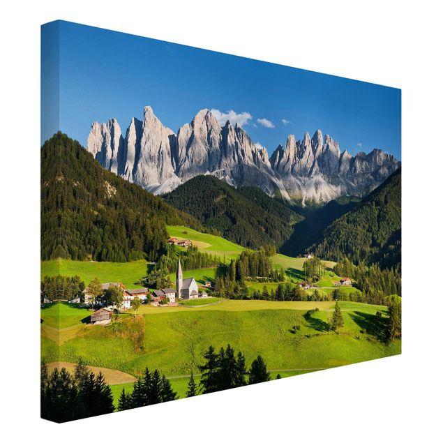 Cuadros de montañas Odle In South Tyrol
