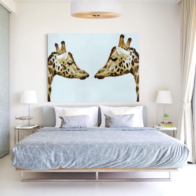 Cuadros de jirafas Giraffes In Love