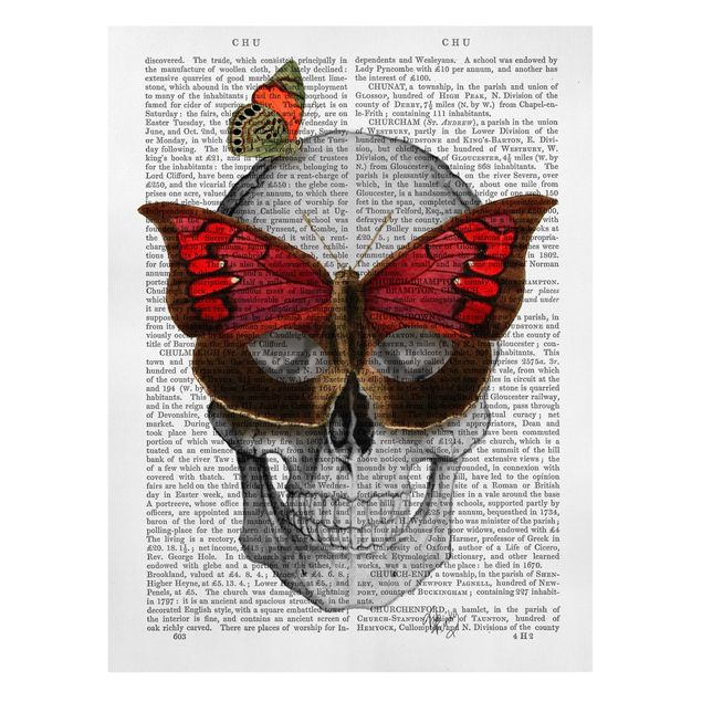 Lienzos de animales Scary Reading - Butterfly Mask