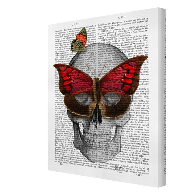 Cuadros frases Scary Reading - Butterfly Mask