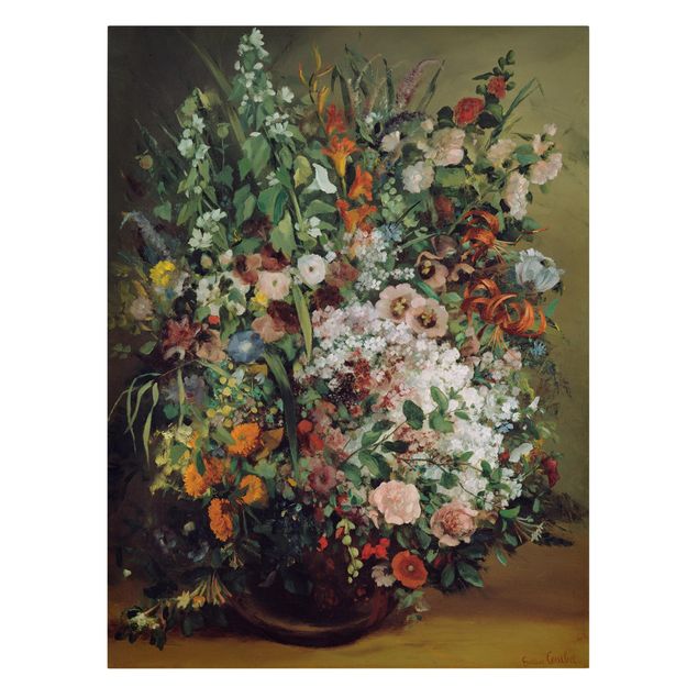Estilos artísticos Gustave Courbet - Bouquet of Flowers in a Vase