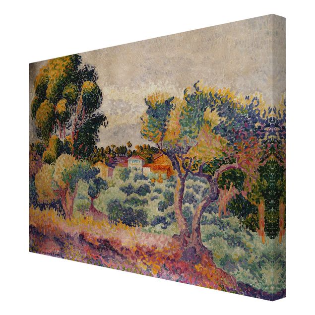 Lienzos de cuadros famosos Henri Edmond Cross - Eucalyptus And Olive Grove
