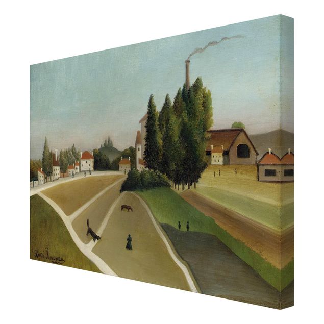Reproducciónes de cuadros Henri Rousseau - Landscape With Factory