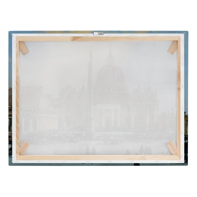Cuadros arquitectura Ippolito Caffi - Pope Blessing In St. Peter'S Square In Rome
