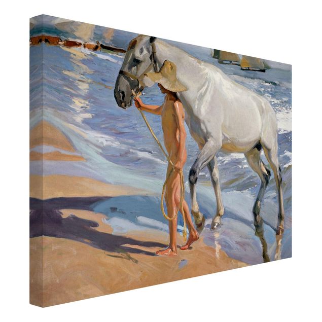 Láminas cuadros famosos Joaquin Sorolla - The Horse’S Bath