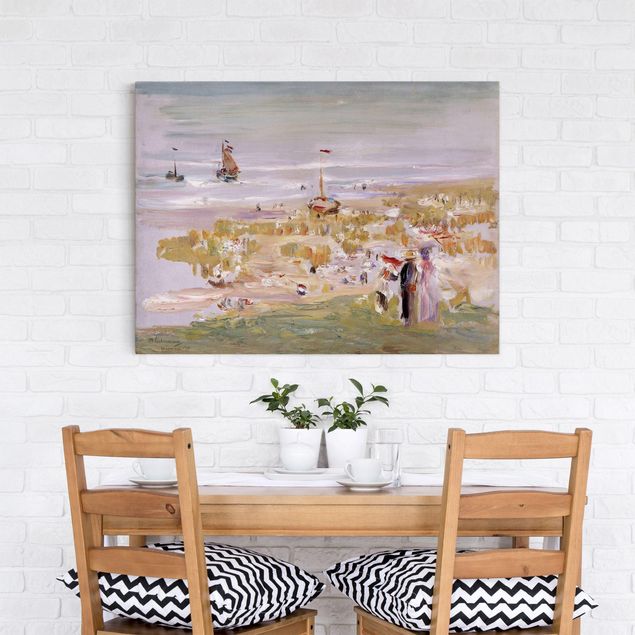 Láminas cuadros famosos Max Liebermann - The Beach, Scheveningen