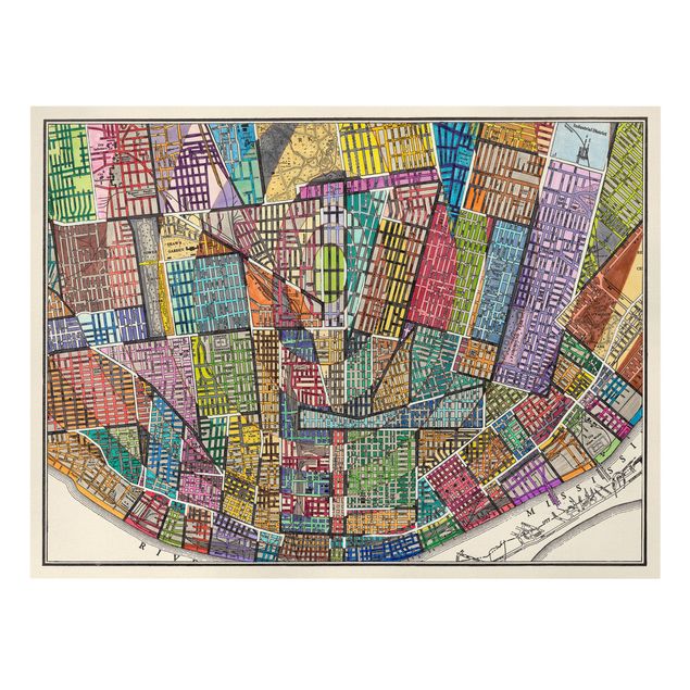 Cuadros multicolor Modern Map Of St. Louis