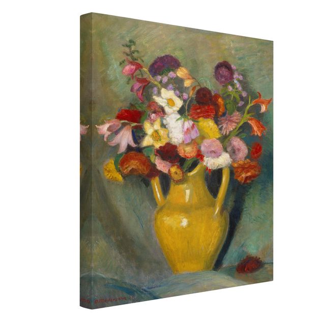 Estilos artísticos Otto Modersohn - Colourful Bouquet in Yellow Clay Jug