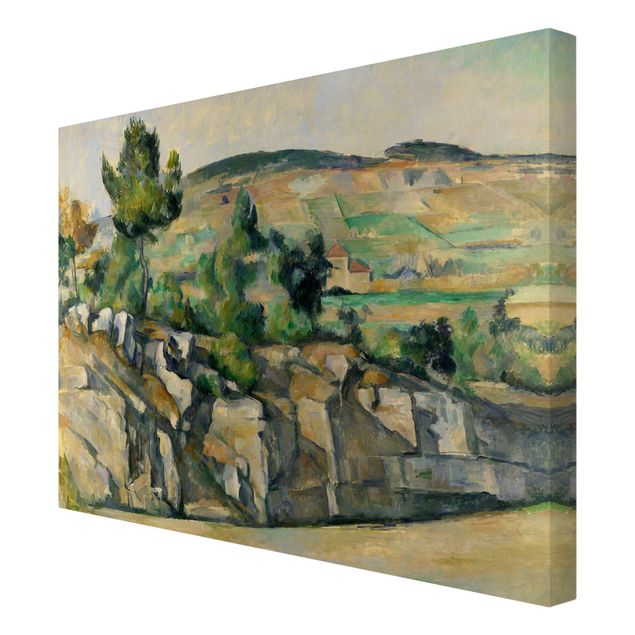 Lienzos de montañas Paul Cézanne - Hillside In Provence