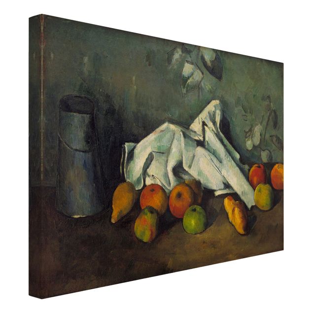 Cuadros famosos Paul Cézanne - Still Life With Milk Can And Apples