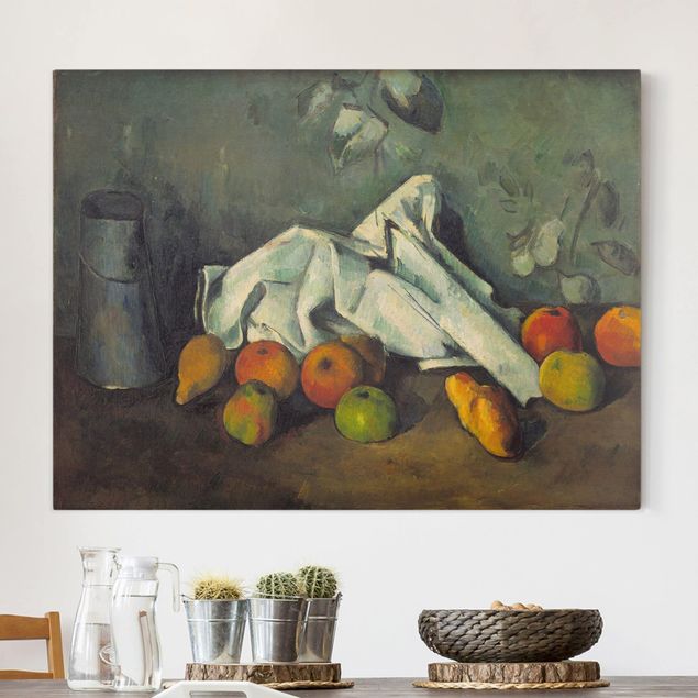 Decoración cocina Paul Cézanne - Still Life With Milk Can And Apples