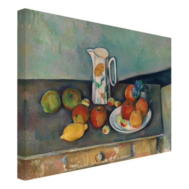 Reproducciones de cuadros Paul Cézanne - Still Life With Milk Jug And Fruit