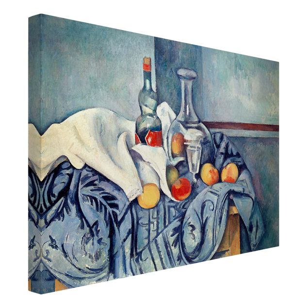 Estilo artístico Post Impresionismo Paul Cézanne - Still Life With Peaches And Bottles