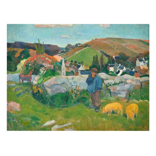 Cuadros paisajes Paul Gauguin - The Swineherd