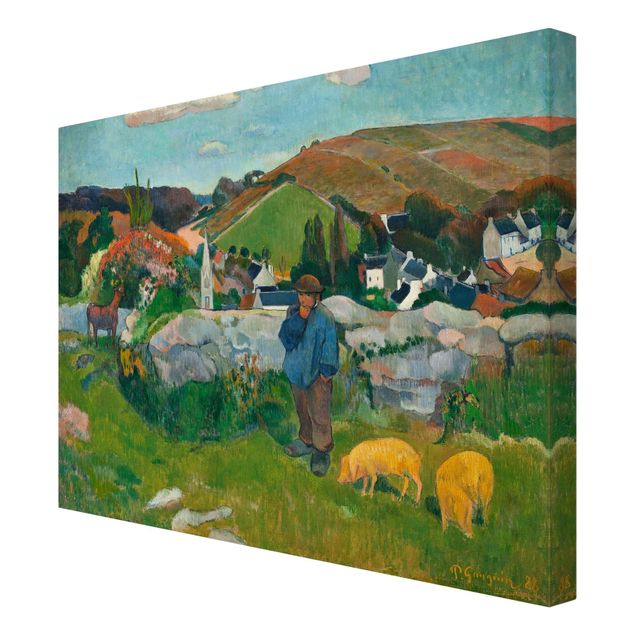Lienzos de cuadros famosos Paul Gauguin - The Swineherd