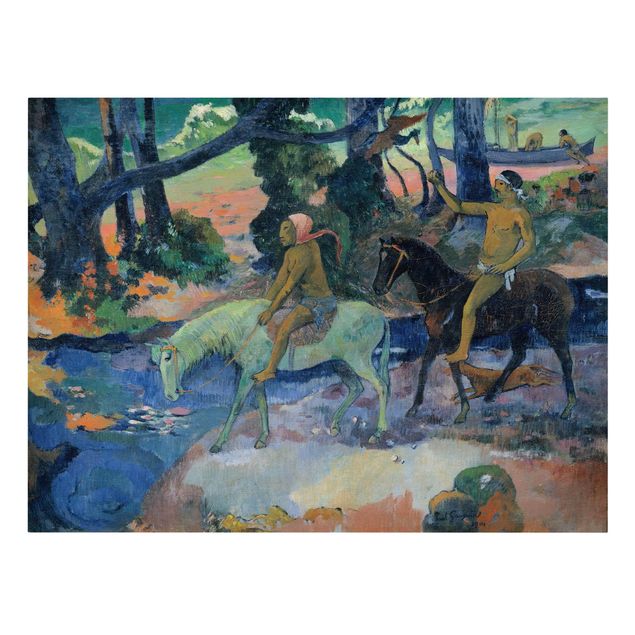 Cuadros famosos Paul Gauguin - Escape, The Ford