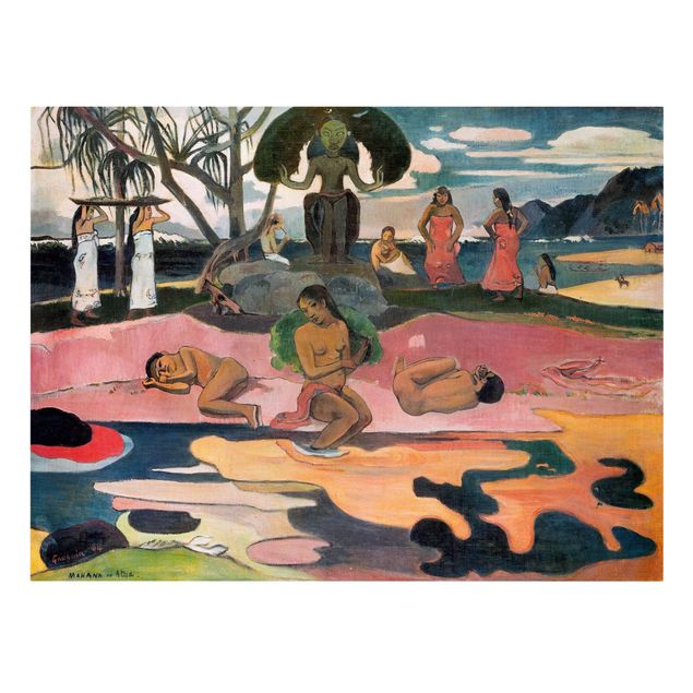 Cuadros de paisajes naturales  Paul Gauguin - Day Of The Gods (Mahana No Atua)