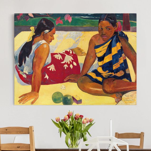 Cuadros Impresionismo Paul Gauguin - Parau Api (Two Women Of Tahiti)