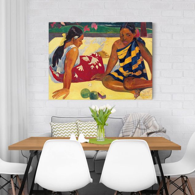 Reproducciones de cuadros Paul Gauguin - Parau Api (Two Women Of Tahiti)