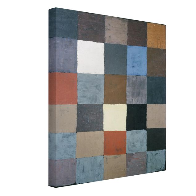 Lienzos de cuadros famosos Paul Klee - Color Chart (on Gray)