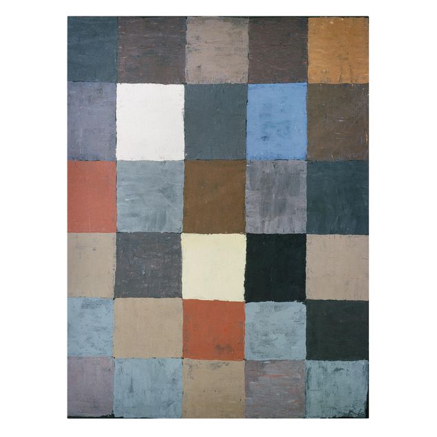 Lienzos de patrones Paul Klee - Color Chart (on Gray)