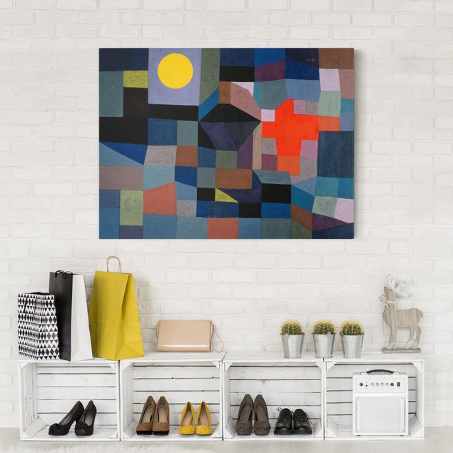 Láminas cuadros famosos Paul Klee - Fire At Full Moon