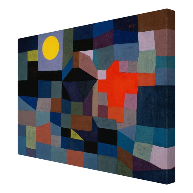 Láminas de cuadros famosos Paul Klee - Fire At Full Moon