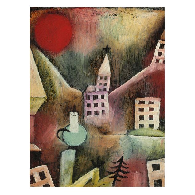 Cuadros ciudades Paul Klee - Destroyed Village