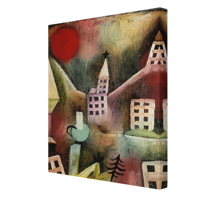 Lienzos de cuadros famosos Paul Klee - Destroyed Village