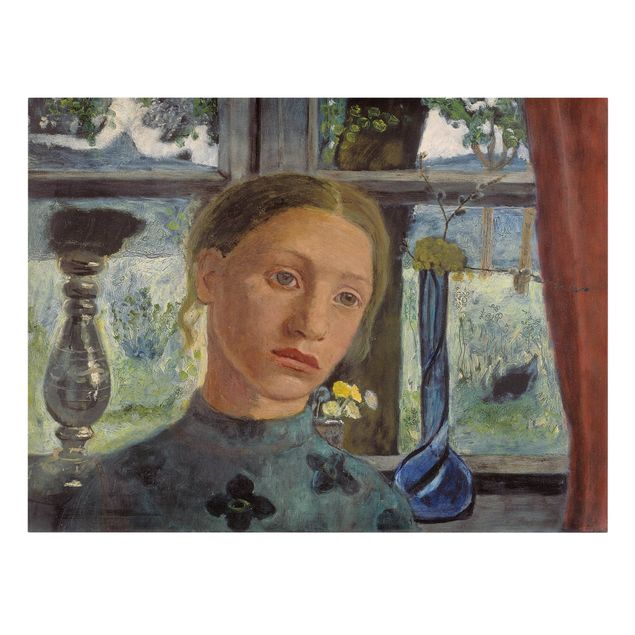Estilos artísticos Paula Modersohn-Becker - Girl'S Head In Front Of A Window