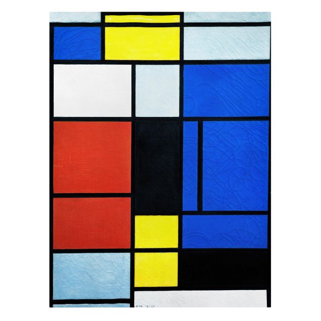 Lienzos de cuadros famosos Piet Mondrian - Tableau No. 1