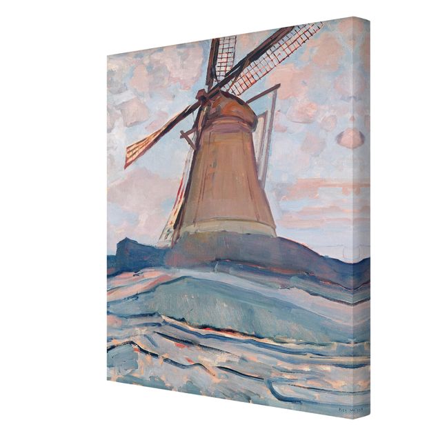 Lienzos de cuadros famosos Piet Mondrian - Windmill
