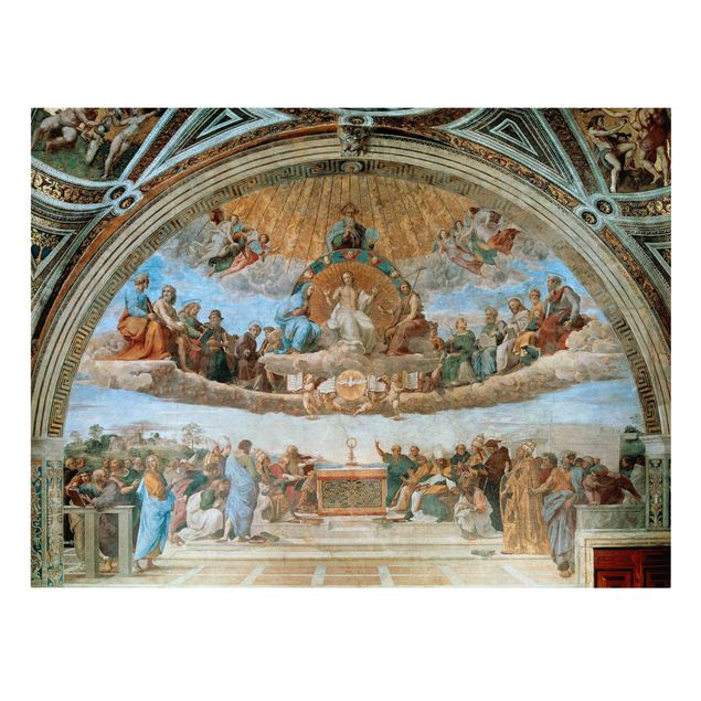 Lienzos de cuadros famosos Raffael - Disputation Of The Holy Sacrament
