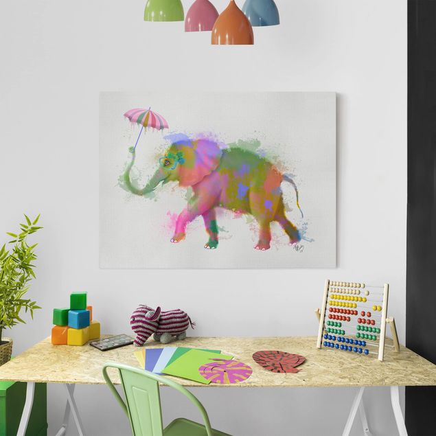 Decoración habitación infantil Rainbow Splash Elephant