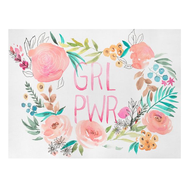 Cuadros decorativos Pink Flowers - Girl Power