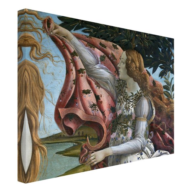 Estilos artísticos Sandro Botticelli - The Birth Of Venus. Detail: Flora