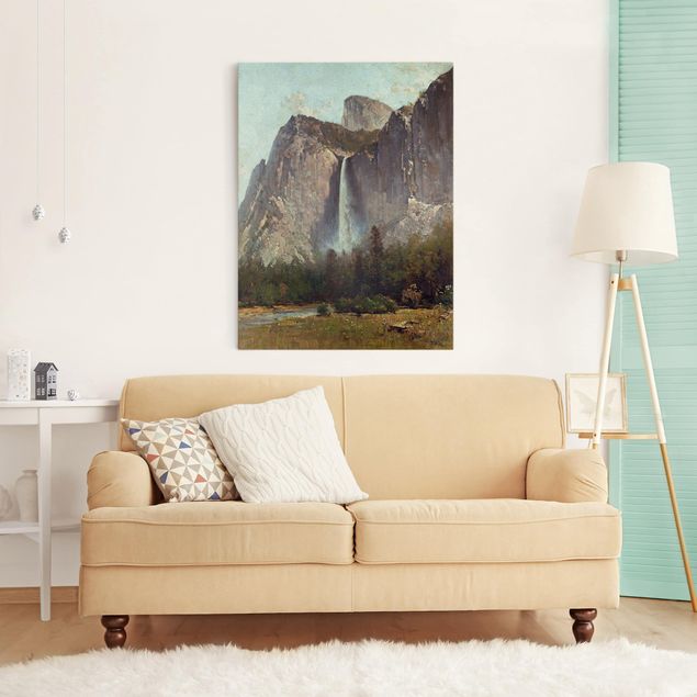 Láminas cuadros famosos Thomas Hill - Bridal Veil Falls - Yosemite Valley