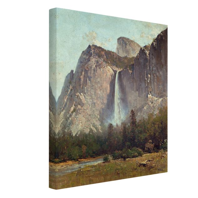 Lienzos de montañas Thomas Hill - Bridal Veil Falls - Yosemite Valley