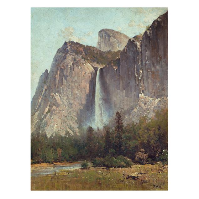 Lienzos de cascadas Thomas Hill - Bridal Veil Falls - Yosemite Valley
