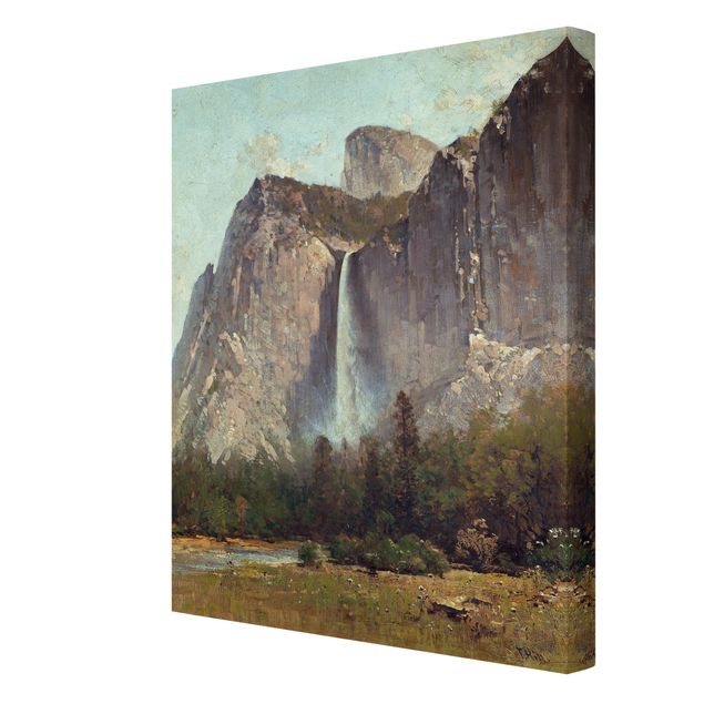 Cuadros de paisajes de montañas Thomas Hill - Bridal Veil Falls - Yosemite Valley